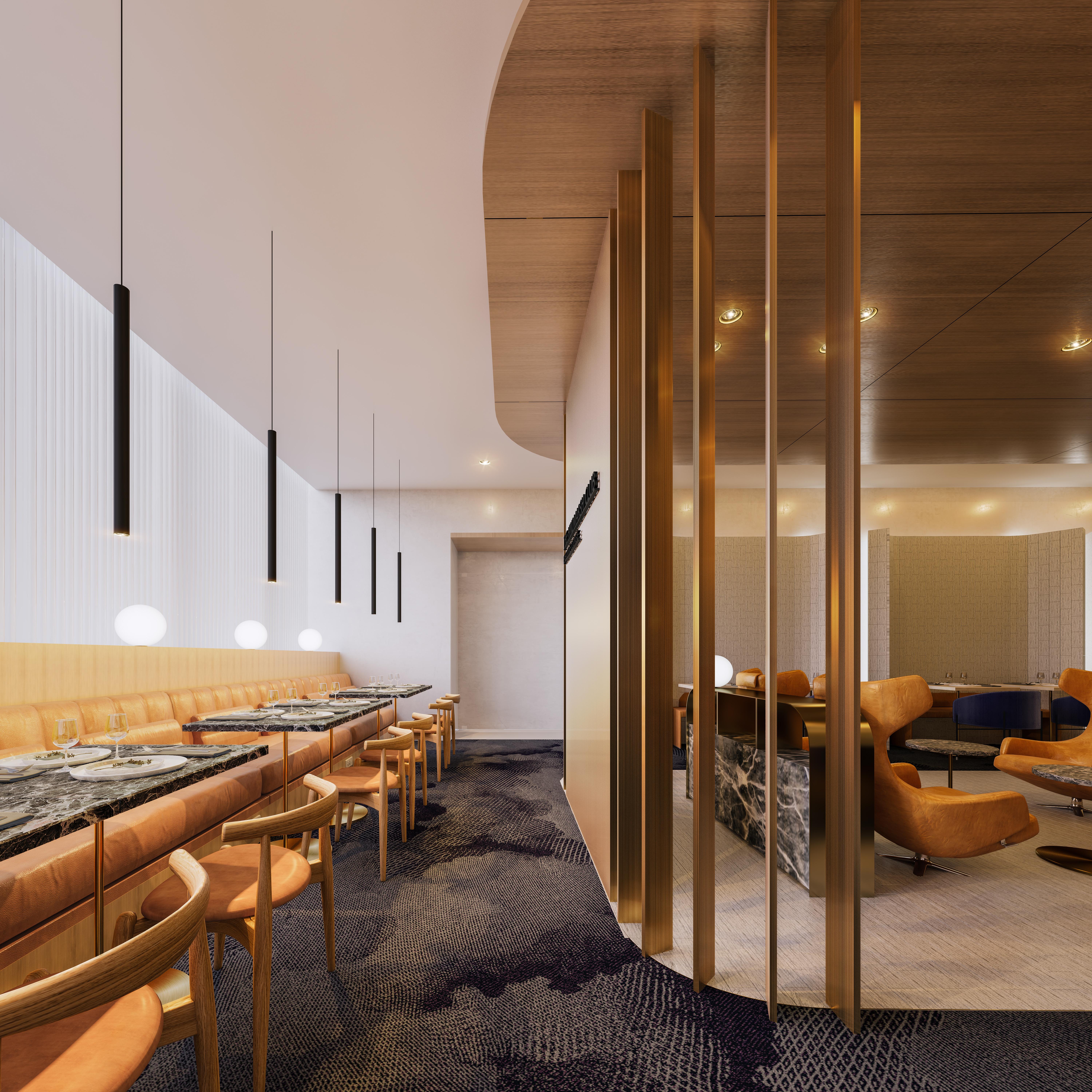 Pullman Adelaide Otel Dış mekan fotoğraf Interior of the restaurant